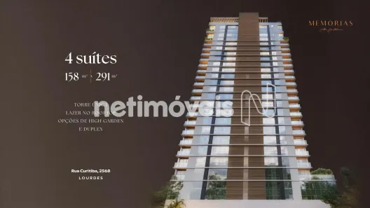 Apartamento com 4 Quartos à venda, 158m² no Lourdes, Belo Horizonte