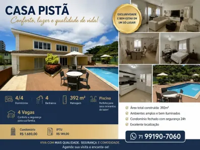 Casa de Condomínio com 4 Quartos à venda, 392m² no Piatã, Salvador