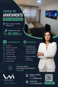 Apartamento com 2 Quartos à venda, 50m² no Tabuleiro do Martins, Maceió