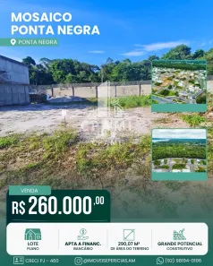 Lote/Terreno à venda, 296m² no Ponta Negra, Manaus