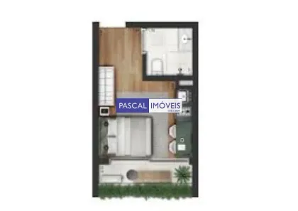 Apartamento com 1 Quarto à venda, 24m² no Campo Belo, São Paulo