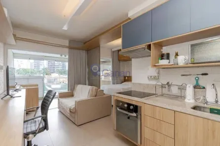 Apartamento com 1 Quarto à venda, 42m² no Cidade Monções, São Paulo