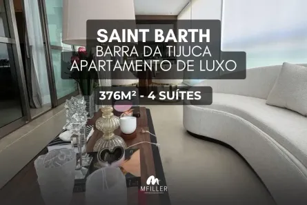 Apartamento com 4 Quartos para alugar, 376m² no Barra da Tijuca, Rio de Janeiro