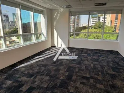 Sala Comercial para alugar, 136m² no Cidade Monções, São Paulo