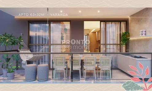 Flat com 2 Quartos à venda, 63m² no Centro, Ipojuca