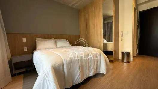 Apartamento com 1 Quarto para alugar, 25m² no Indianópolis, São Paulo
