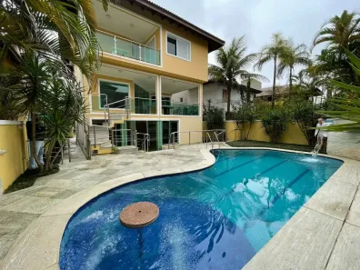 Casa de Condomínio com 6 Quartos para venda ou aluguel, 650m² no Vista Linda, Bertioga