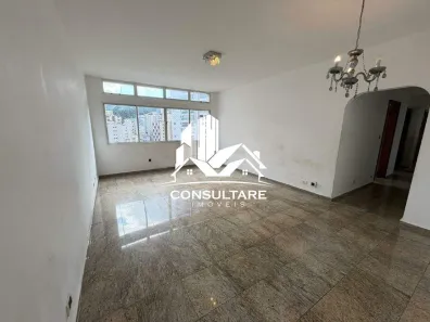 Apartamento com 3 Quartos para alugar, 140m² no José Menino, Santos