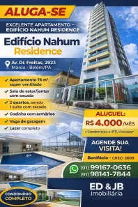 Apartamento com 2 Quartos para alugar, 75m² no Curió-Utinga, Belém