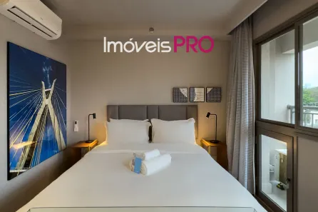 Apartamento com 1 Quarto à venda, 26m² no Santo Amaro, São Paulo