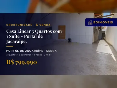 Casa com 3 Quartos à venda, 210m² no Portal de Jacaraípe, Serra