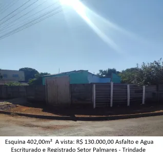 Lote/Terreno à venda, 402m² no Setor Palmares, Trindade