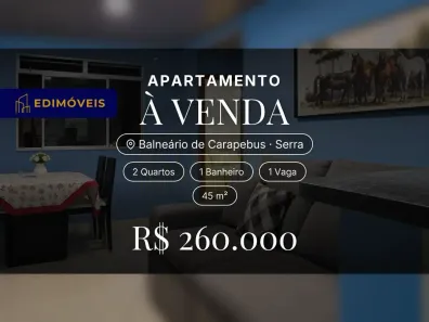 Apartamento com 2 Quartos à venda, 45m² no Balneário de Carapebus, Serra
