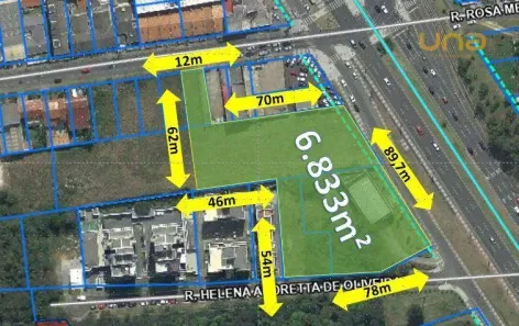 Lote/Terreno à venda, 6833m² no Uberaba, Curitiba