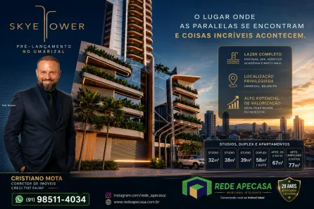 Apartamento com 1 Quarto à venda, 40m² no Umarizal, Belém