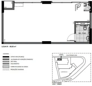 Ponto Comercial à venda, 50m² no Pinheiros, São Paulo
