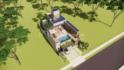 Casa de Condomínio com 3 Quartos à venda, 271m² no Parque Brasil 500, Paulínia