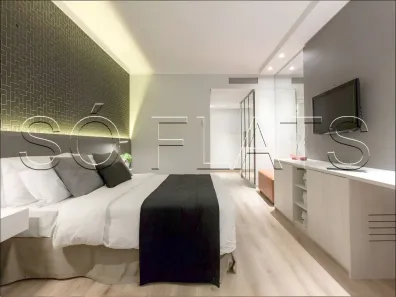 Flat com 1 Quarto à venda, 26m² no Cidade Monções, São Paulo