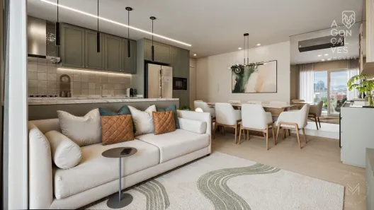 Apartamento com 3 Quartos à venda, 87m² no Campo Comprido, Curitiba