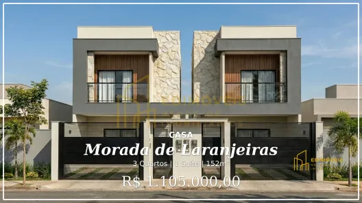 Casa com 3 Quartos à venda, 152m² no Morada de Laranjeiras, Serra