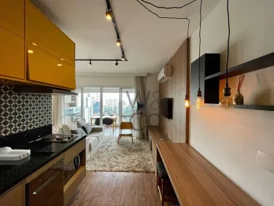 Apartamento com 1 Quarto para alugar, 42m² no Cidade Monções, São Paulo