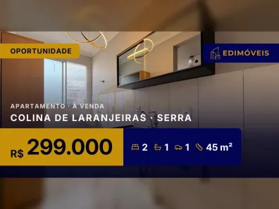 Apartamento com 2 Quartos à venda, 45m² no Colina de Laranjeiras, Serra