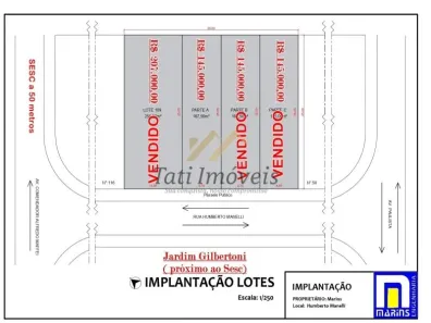 Lote/Terreno à venda, 162m² no Jardim Gibertoni, São Carlos