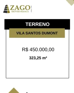 Lote/Terreno à venda, 323m² no Vila Santos Dumont, Franca