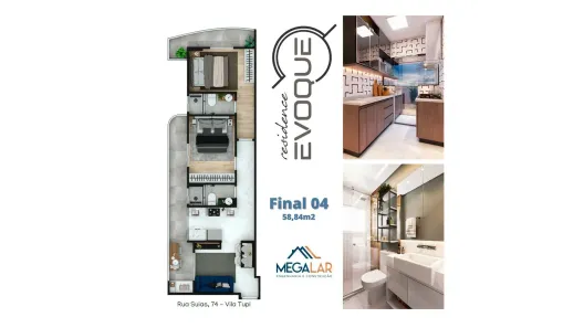 Apartamento com 2 Quartos à venda, 62m² no Tupi, Praia Grande