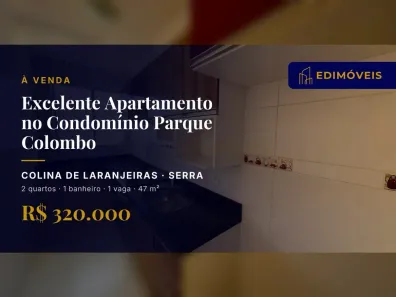 Apartamento com 2 Quartos à venda, 47m² no Colina de Laranjeiras, Serra