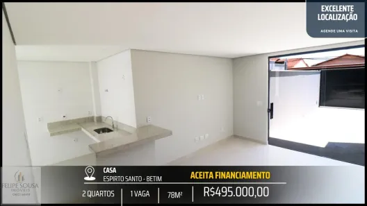 Casa com 2 Quartos à venda, 78m² no Espírito Santo, Betim