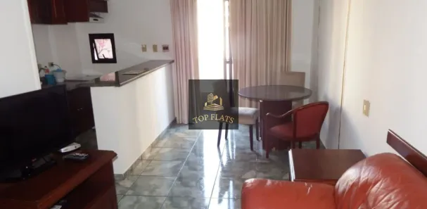 Flat com 1 Quarto para venda ou aluguel, 52m² no Moema, São Paulo