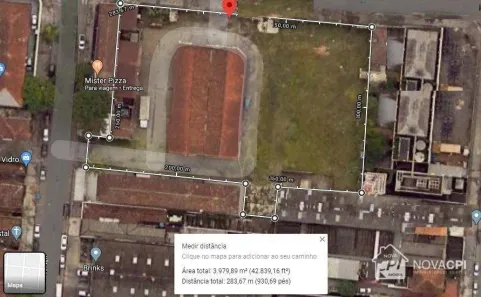 Lote/Terreno para alugar, 4000m² no Vila Mathias, Santos