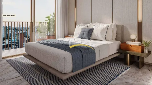 Apartamento com 1 Quarto à venda, 43m² no Centro, Curitiba