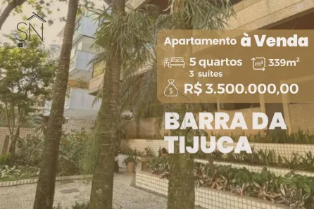 Apartamento com 5 Quartos à venda, 339m² no Barra da Tijuca, Rio de Janeiro