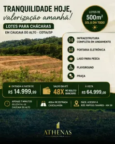 Lote/Terreno à venda, 500m² no dos Pereiras (Caucaia do Alto), Cotia