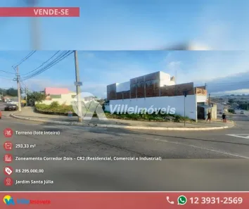 Lote/Terreno à venda, 293m² no Jardim Santa Júlia, São José dos Campos