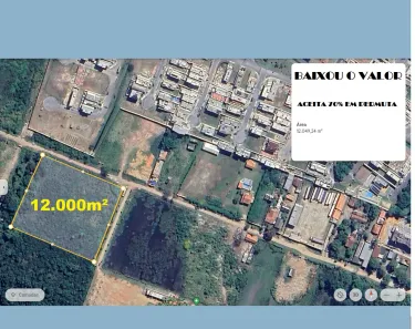Lote/Terreno à venda, 12000m² no Jardim Jacinto, Jacareí