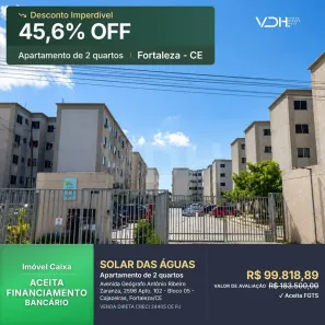 Apartamento com 2 Quartos à venda, 44m² no Cajazeiras, Fortaleza