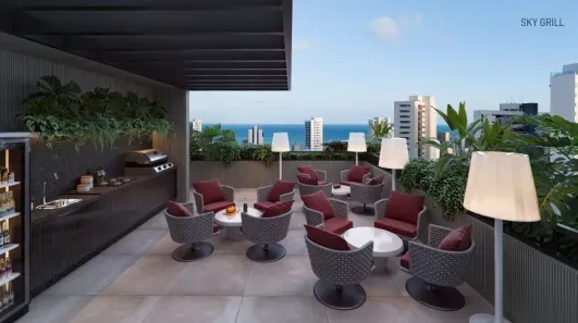 Apartamento com 1 Quarto à venda, 34m² no Boa Viagem, Recife