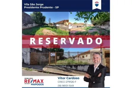 Lote/Terreno à venda, 342m² no Jardim Califórnia, Presidente Prudente