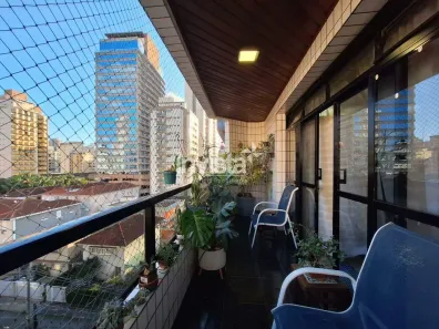 Apartamento com 3 Quartos à venda, 156m² no Gonzaga, Santos