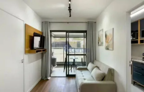 Apartamento com 1 Quarto para alugar, 40m² no Brooklin Paulista, São Paulo