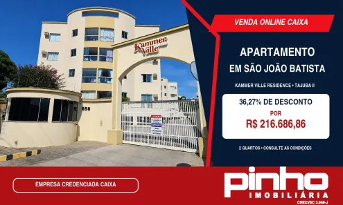 Apartamento com 2 Quartos à venda, 75m² no TAJUBA II, São João Batista