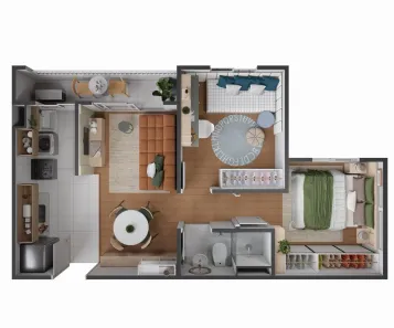 Apartamento com 2 Quartos à venda, 43m² no Coqueiro, Ananindeua