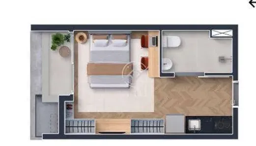 Apartamento com 1 Quarto à venda, 25m² no Pinheiros, São Paulo