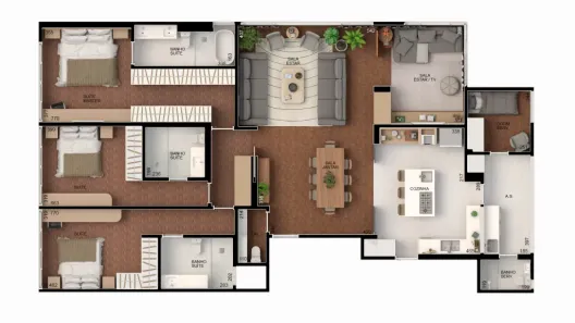 Apartamento com 3 Quartos à venda, 213m² no Cerqueira César, São Paulo