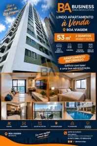 Apartamento com 2 Quartos à venda, 53m² no Boa Viagem, Recife