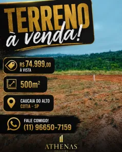 Lote/Terreno à venda, 500m² no Centro (Caucaia do Alto), Cotia