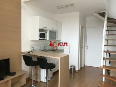 Flat com 1 Quarto para alugar, 40m² no Cidade Monções, São Paulo